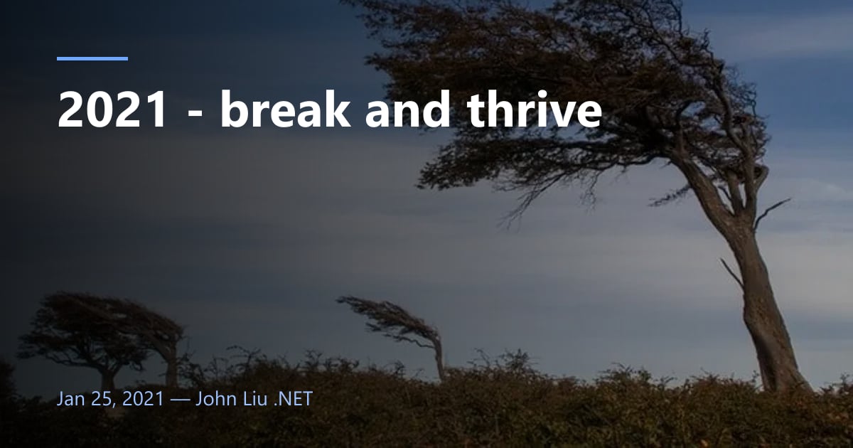 2021 - break and thrive